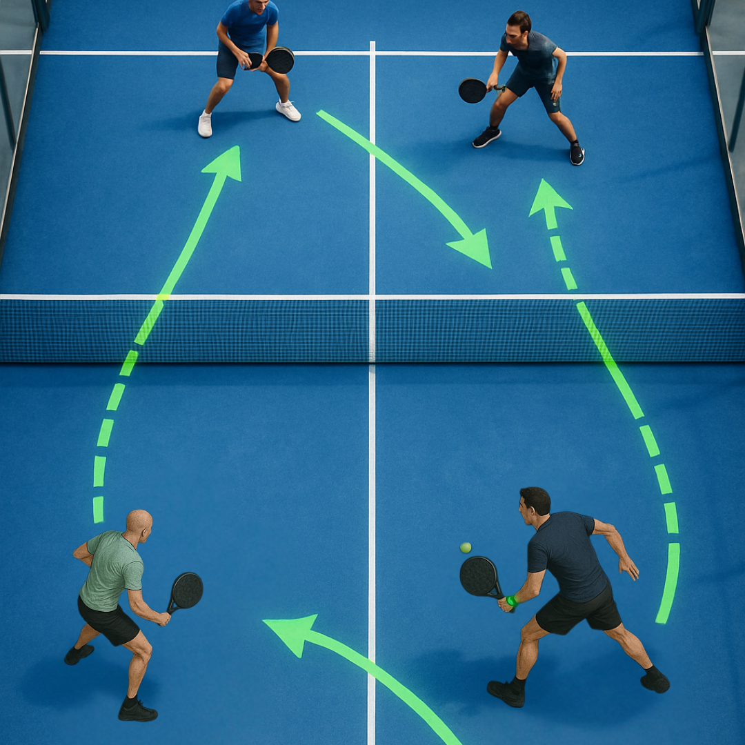 Padel Court with Tactical Movement Analysis